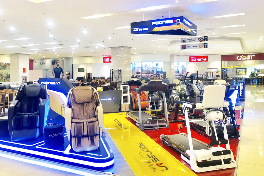 Showroom ghế massage Savico Long Biên